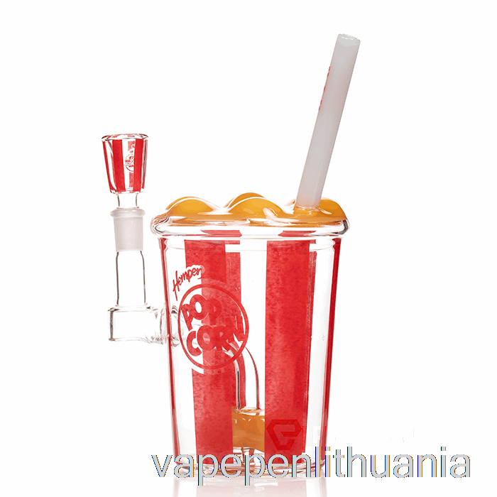 Hemper Popcorn Xl Bong Red Vape Skystis